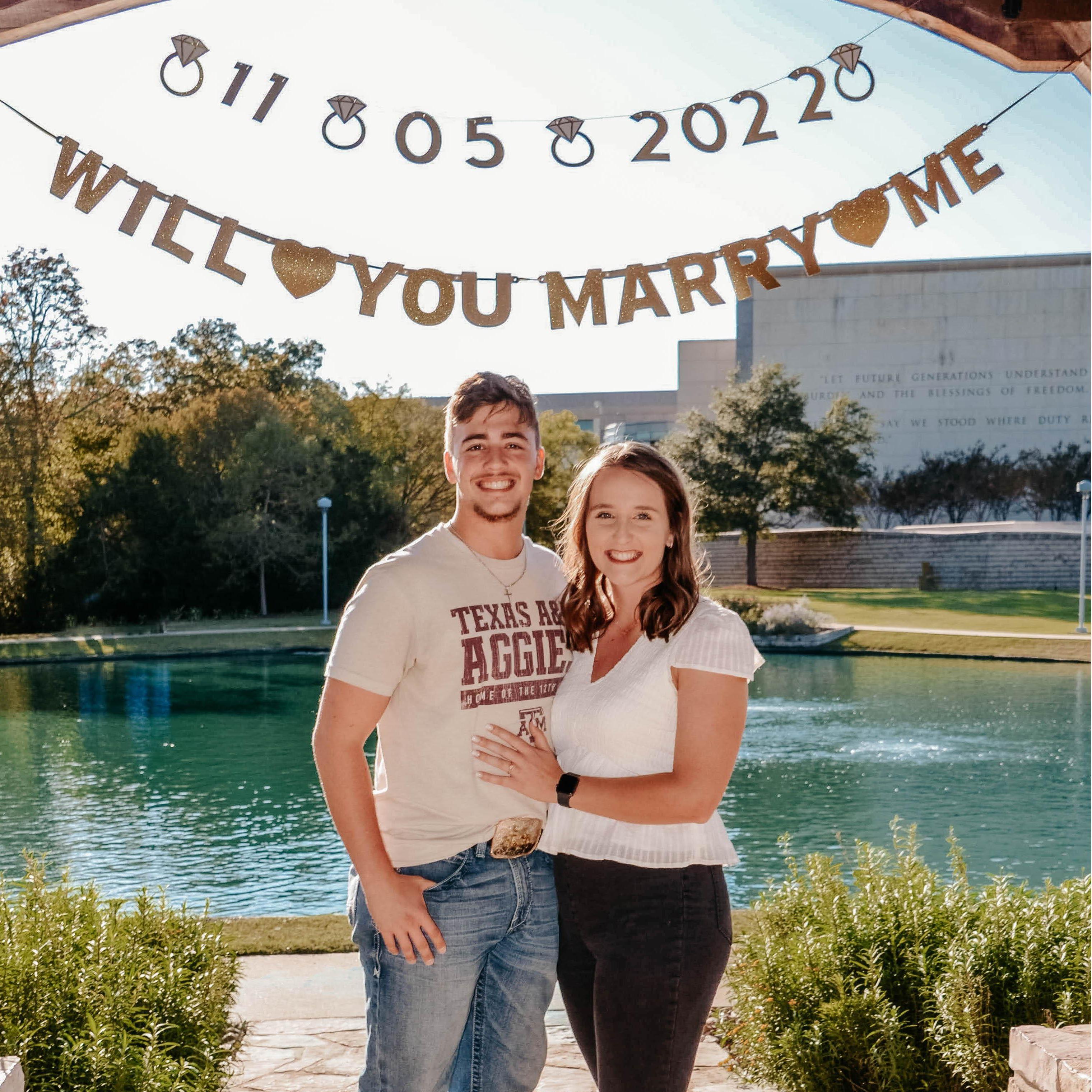 NOVEMBER 5, 2022 - The Yes Day! This was the beautiful setup at a gazebo at the George Bush Library in College Station!