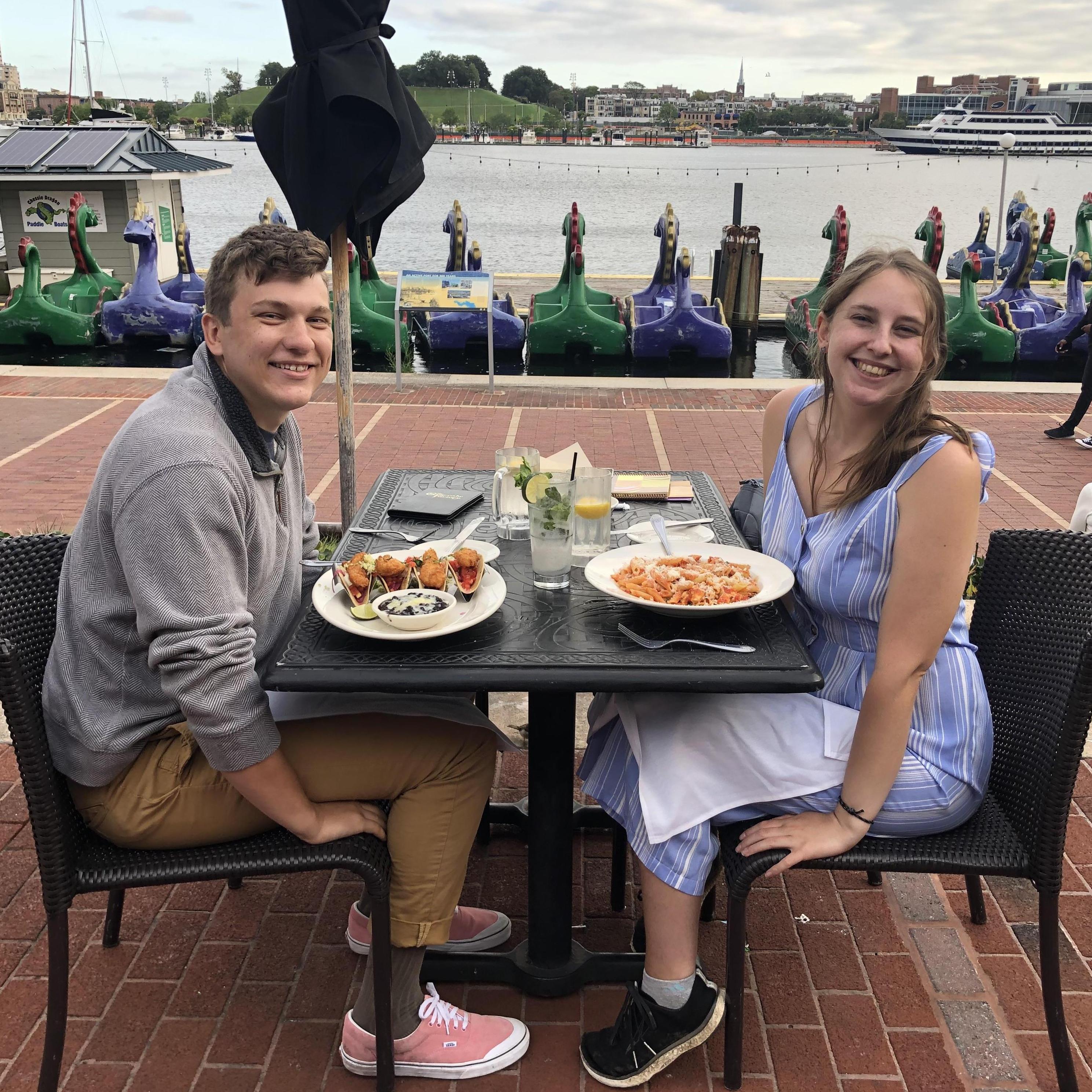 On the day he proposed, Jeremy took Malone to dinner over the Inner Harbor to the restaurant they went to after prom, Sep 2020