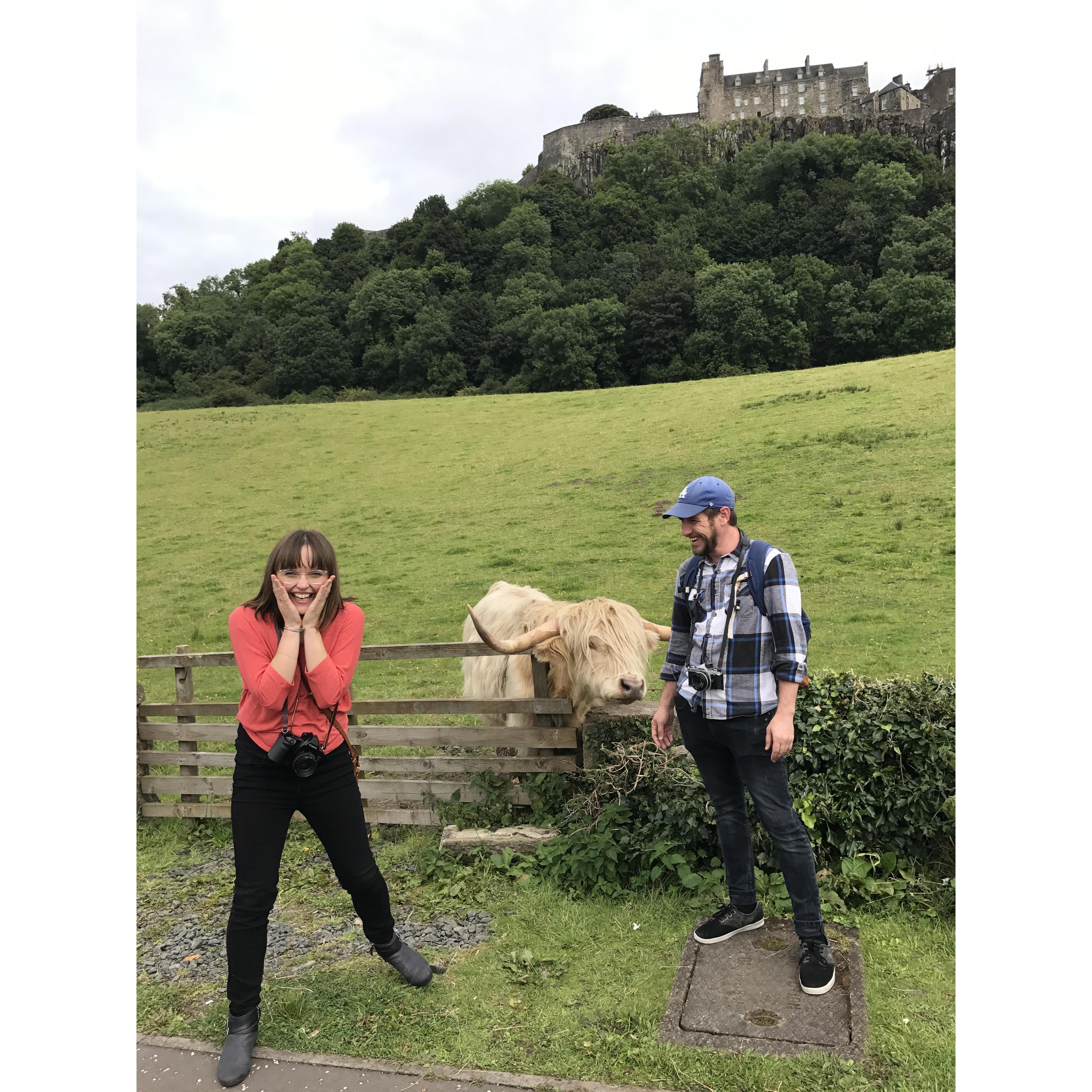 Stirling, Scotland. With our best friend Shaemus!