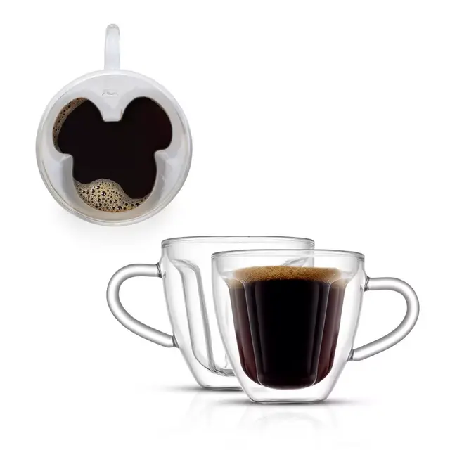 JoyJolt® Disney Mickey 3D Espresso Cups (Set of 2)