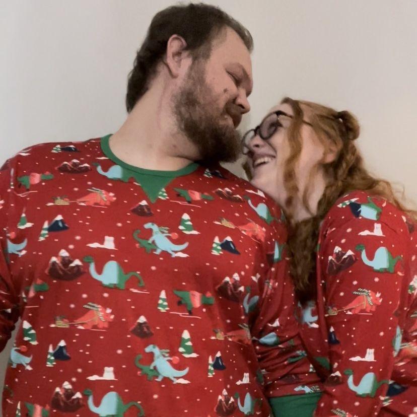 12/24/2021- First Christmas Together, Starting the Tradition of Matching Pajamas.