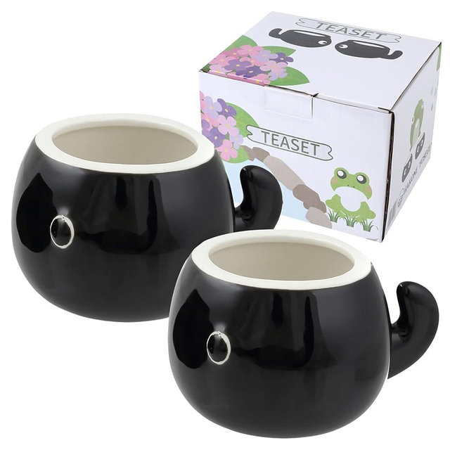 HAKONE YOSEGI Frog tea pot (tea cup 2 set)