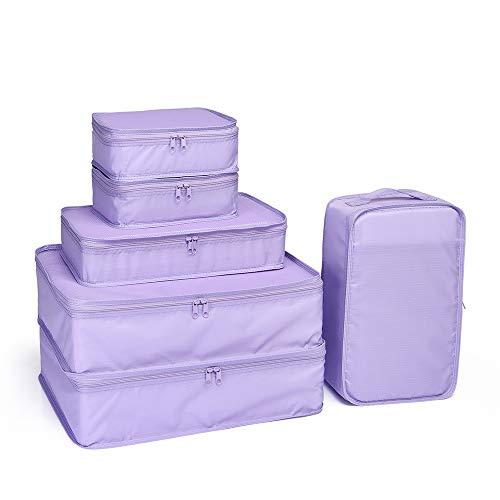 JJ POWER Travel Packing Cubes, Luggage Organizers with Shoe Bag