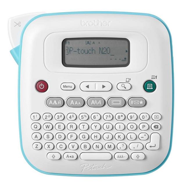 Brother P-Touch PT-N20 Personal Desktop Label Maker, Portable, Handheld and Prints on P-Touch Btag ~½” (12mm) Wide Color Label Tapes, Personalize Labels