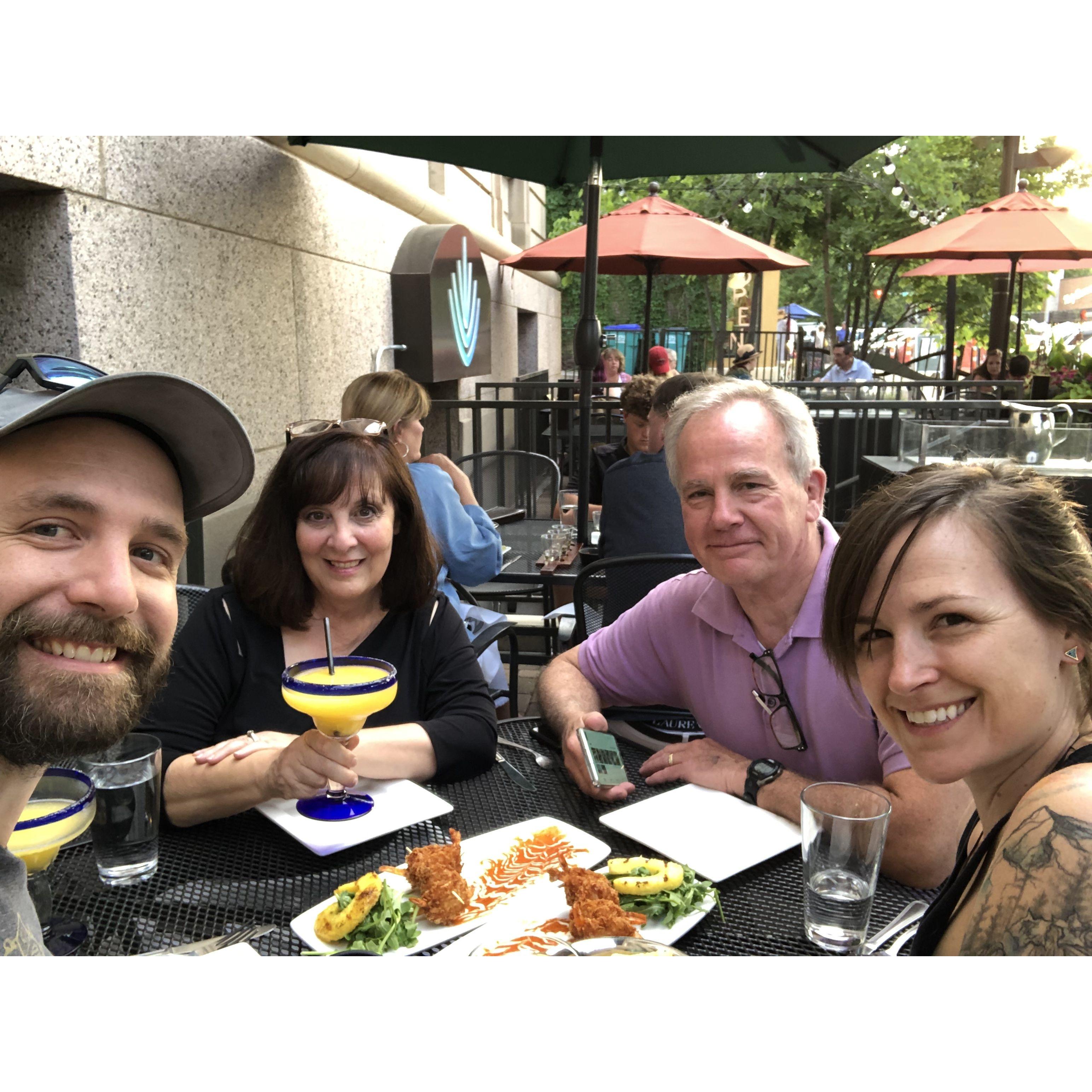 Lunch with mom and dad at one of our favorite restaurants in Fort Collins, Blue Agave