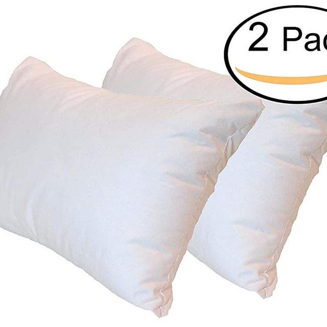Pillowflex Set of 2 21x37 Over Sized King Pillow Form Inserts, Premium Polyester Filled, for Sleeping or Sham, Machine Washable, Rectangle, Made in USA