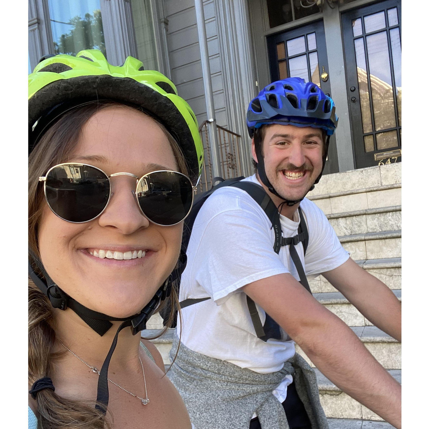 May 7, 2020: Daniel asks Emma to be his girlfriend on a bike ride to Crissy Field.