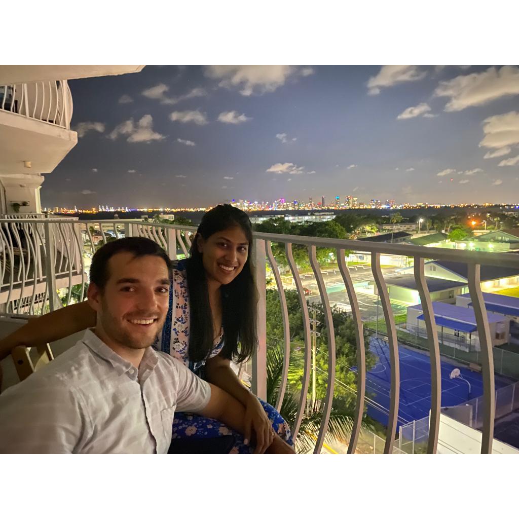 The view from our Miami bungalow 🏙️