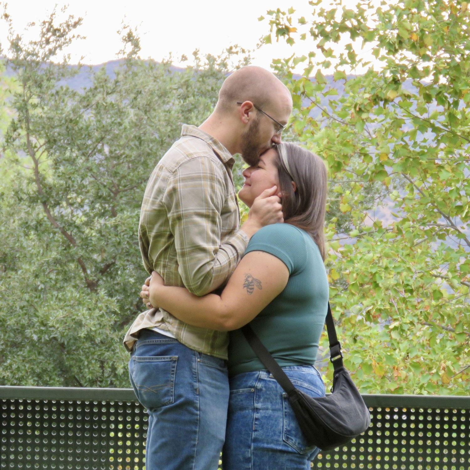 This was just moments before Jeff bent down on one knee and proposed.