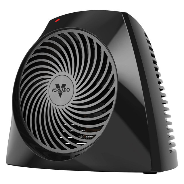 Vornado VH204 Tabletop Desk Space Whisper-Quiet Portable Heater with 2 Heat Settings and Advanced Safety Features Black