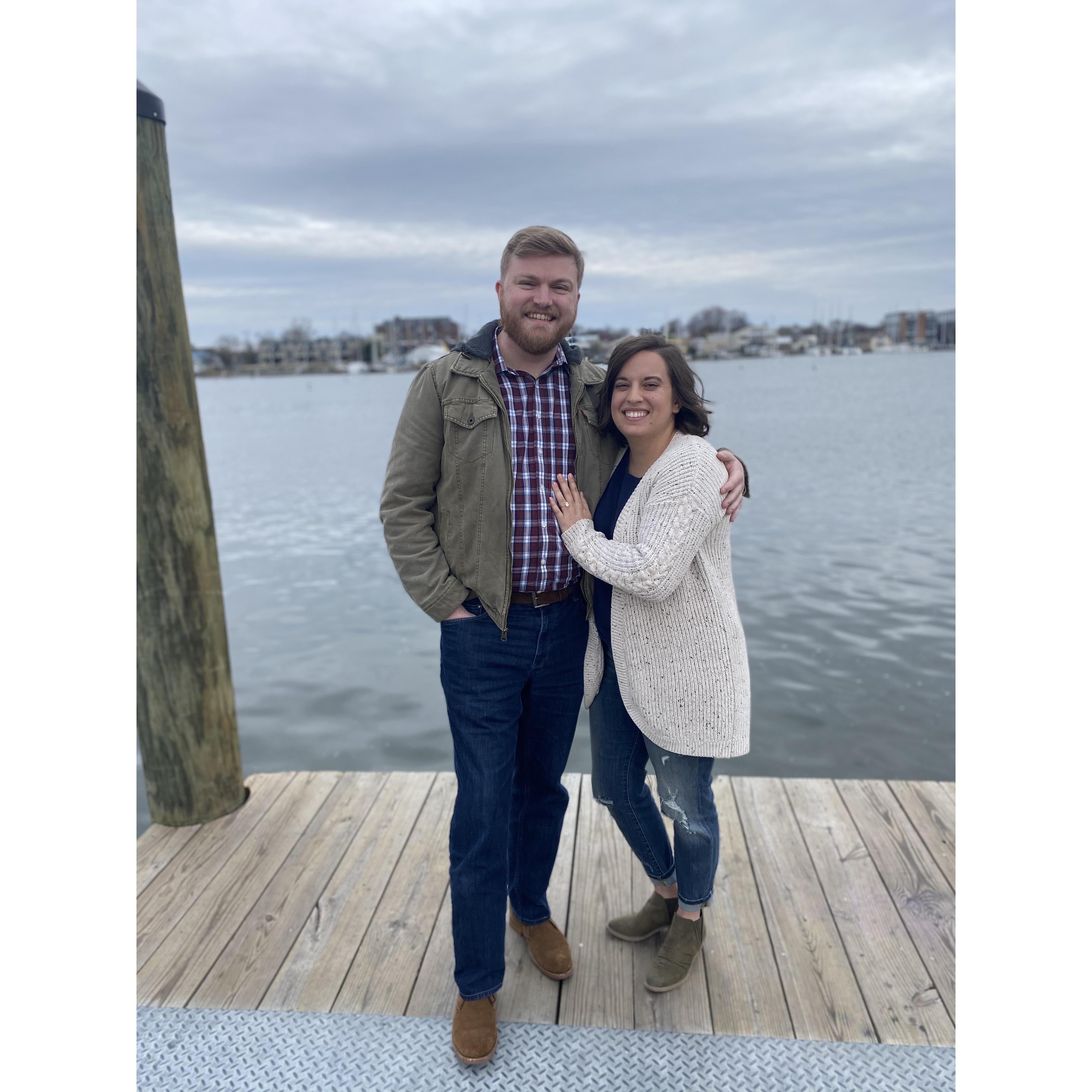 After COVID-19 thwarted our plans for a European adventure, Chris proposed at our favorite Annapolis pier <3
"It's not what we planned, but somehow it never is."