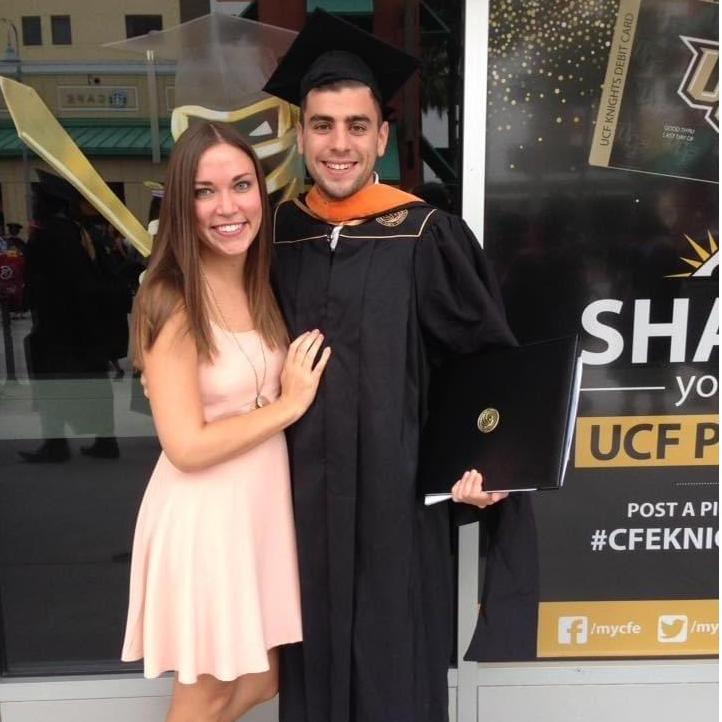 Tommy's graduation with his Master's 2018