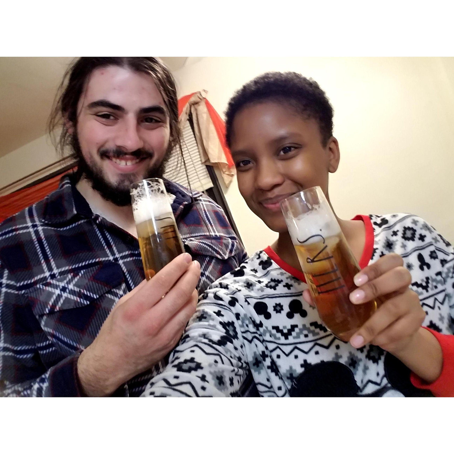 First Christmas in our First Apartment after my First Big Chop.