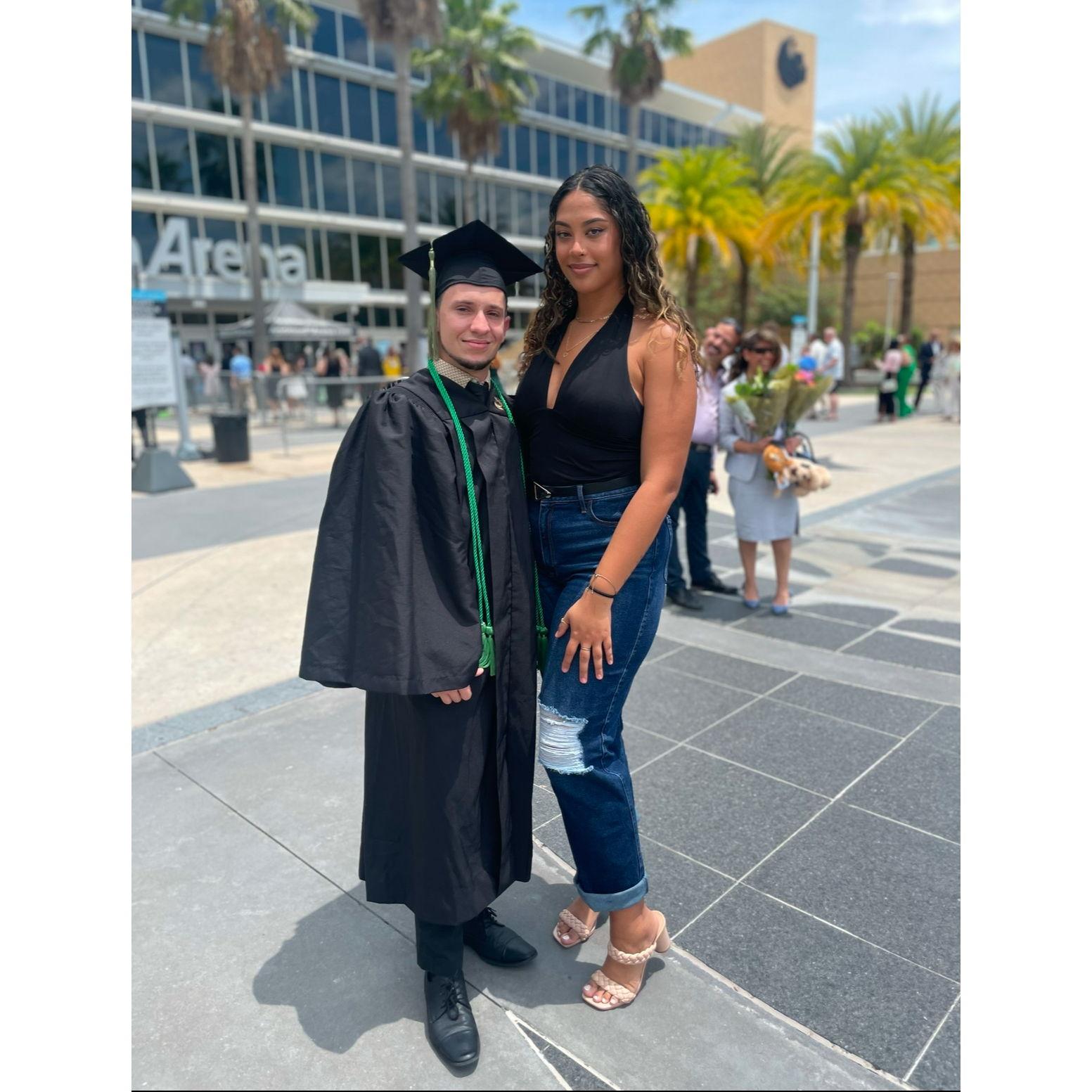 2023... John graduates with his Bachelors in Communication Sciences and Disorders