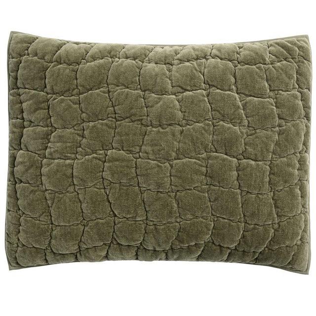 Cozy Cloud Quilted Sham, Standard, Loden