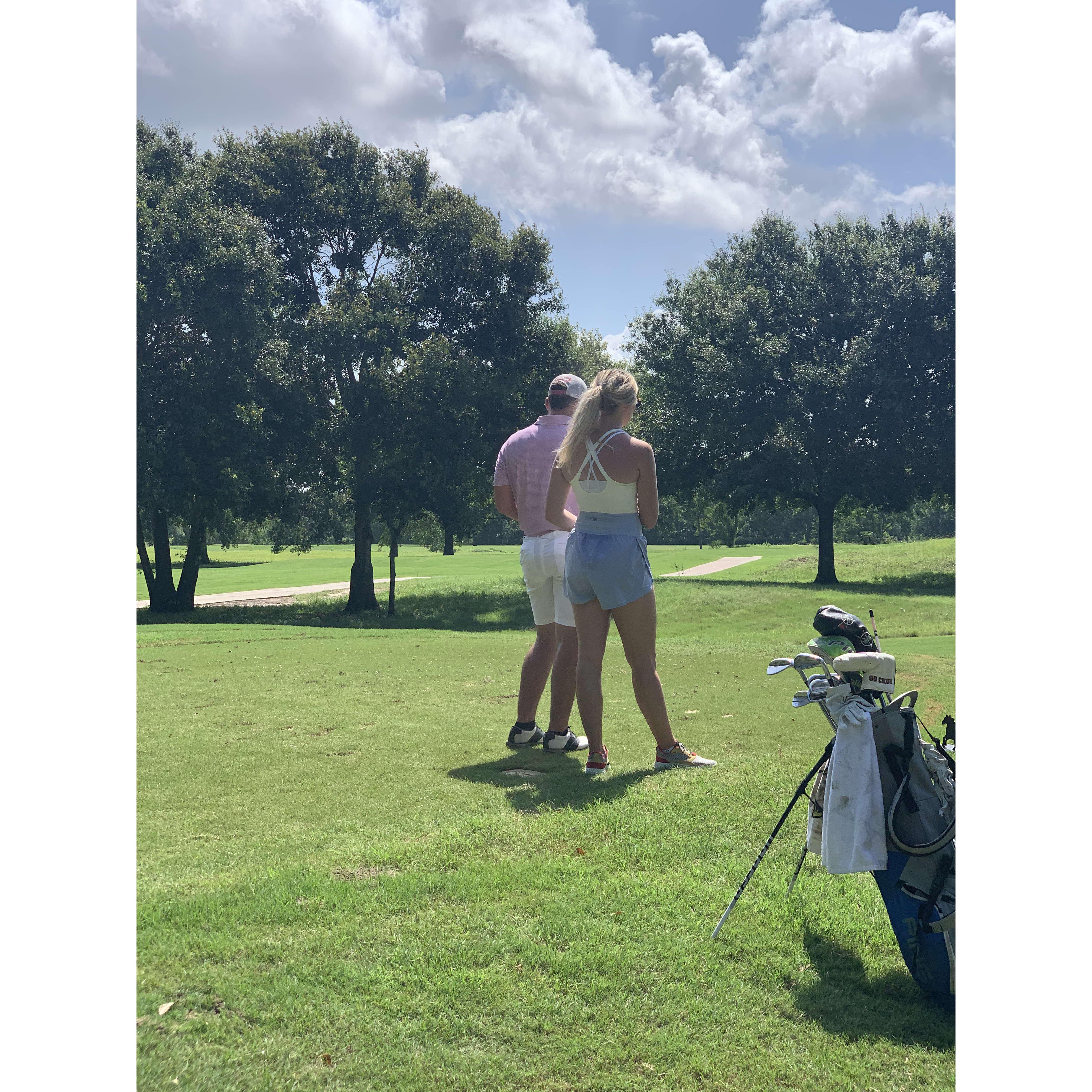Zach's favorite caddy!!