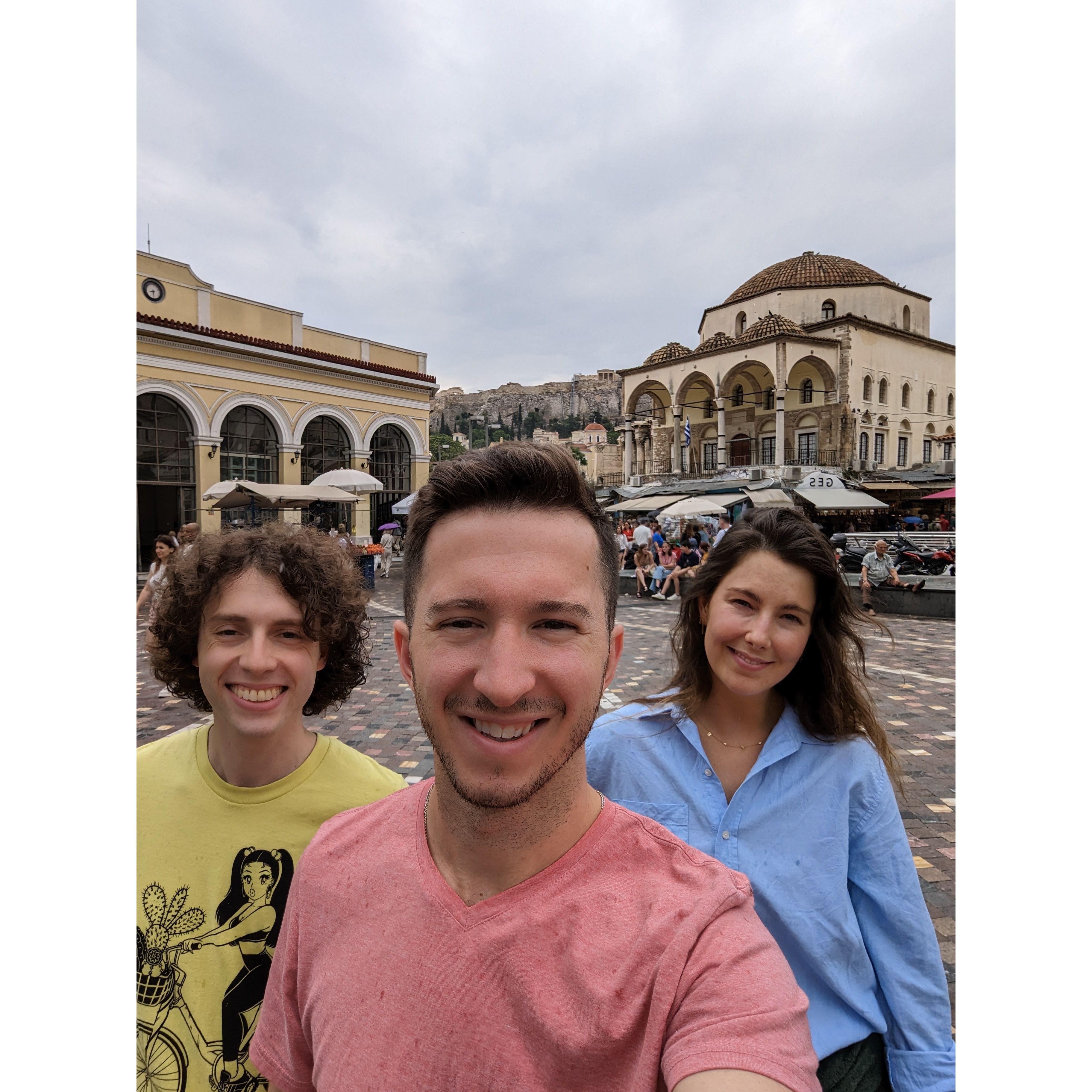 2023 our first day in Athens, fighting the jet lag.