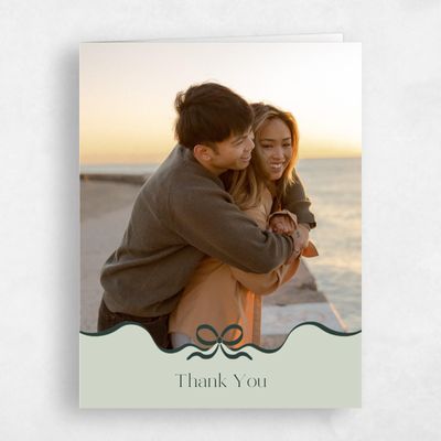 Grassy Sage, Green Wedding Thank You - Alba Photo
