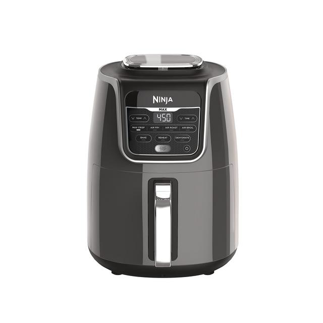 Ninja AF161 Max XL Air Fryer that Cooks, Crisps, Roasts, Bakes, Reheats and Dehydrates, with 5.5 Quart Capacity, and a High Gloss Finish, Grey