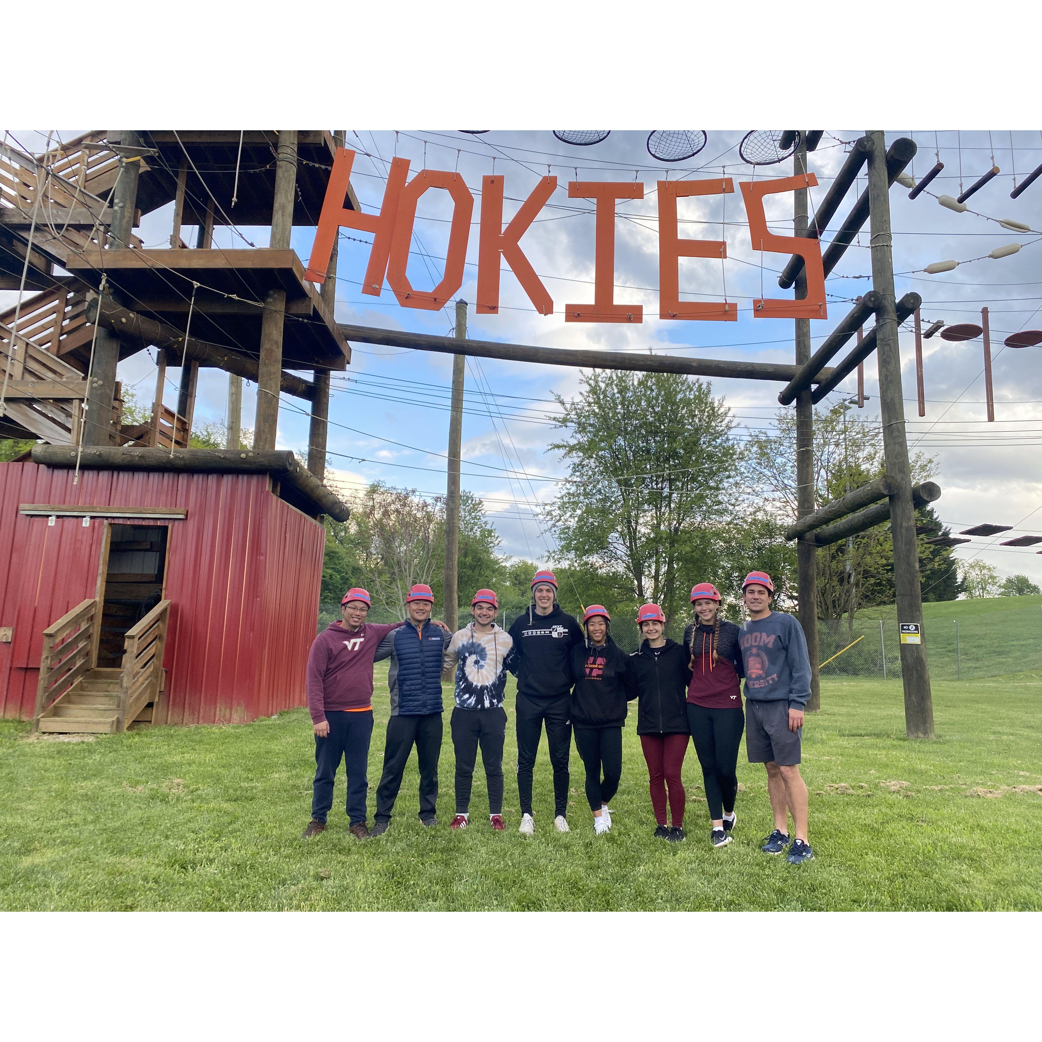 May 1, 2023: Ropes course with friends