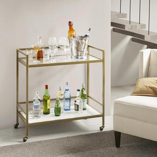 Lionel 2-Tier Bar Cart on Wheels