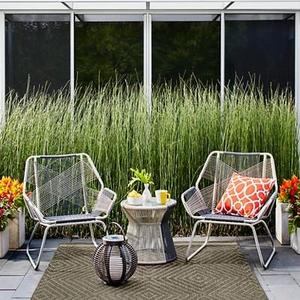 Carag 3pc Sling Rope Patio Chat Set - Gray - Project 62™