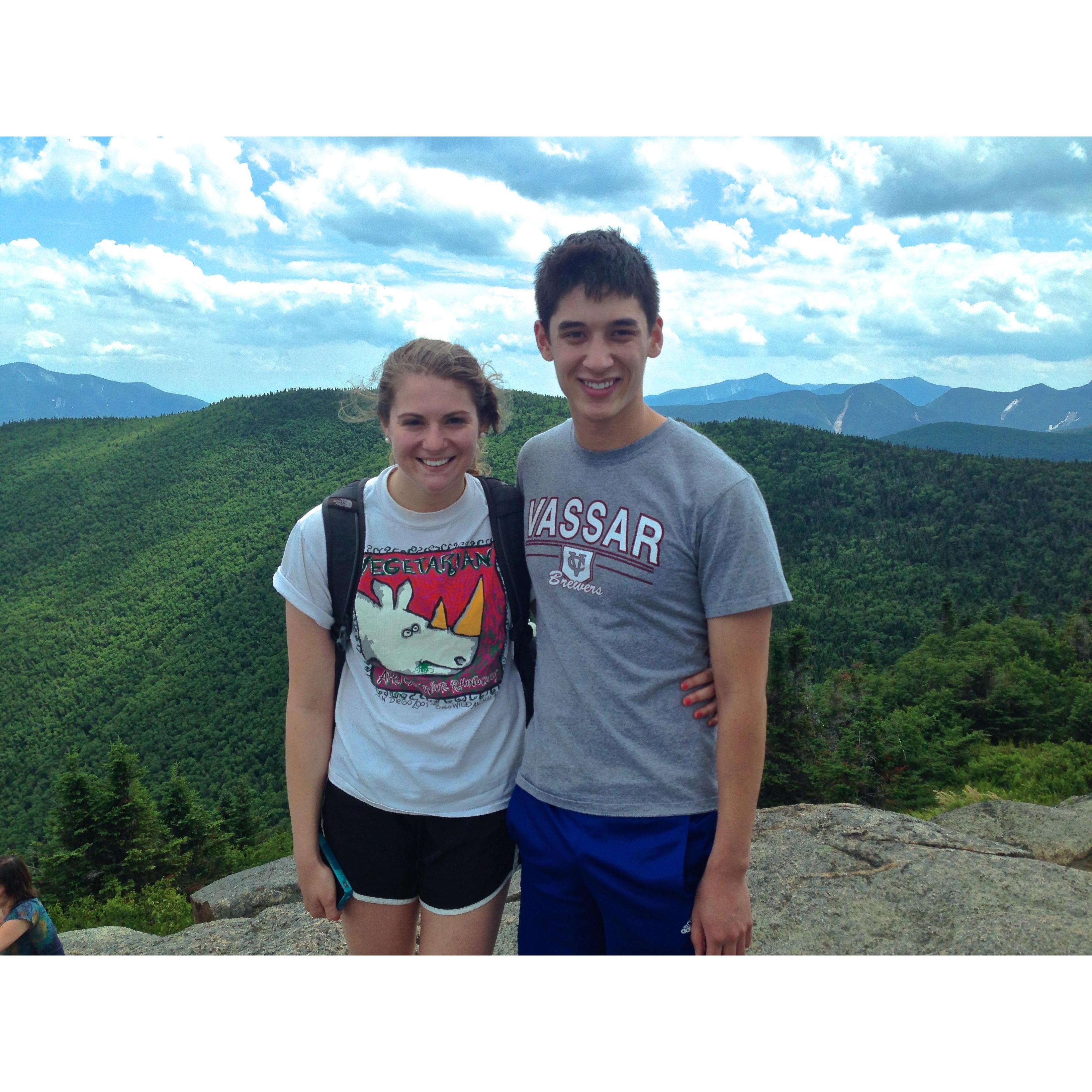 Matt's first High Peak. Don't worry, Shannon treated him to Noonmark Diner after.