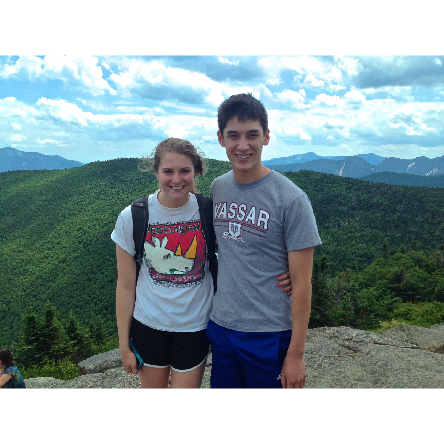 Matt's first High Peak. Don't worry, Shannon treated him to Noonmark Diner after.