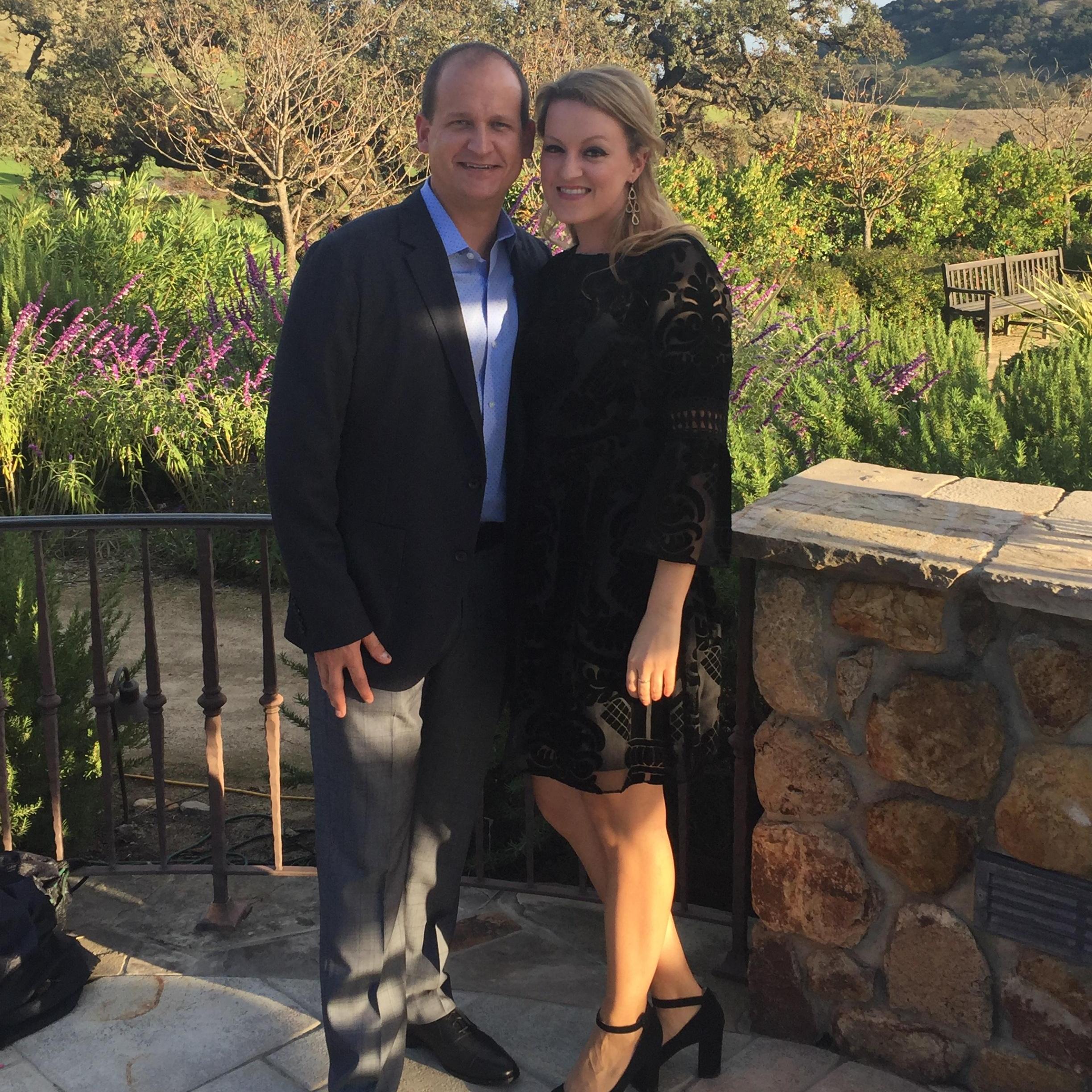 At Steve and Lindsey's wedding- the couple who introduced us.