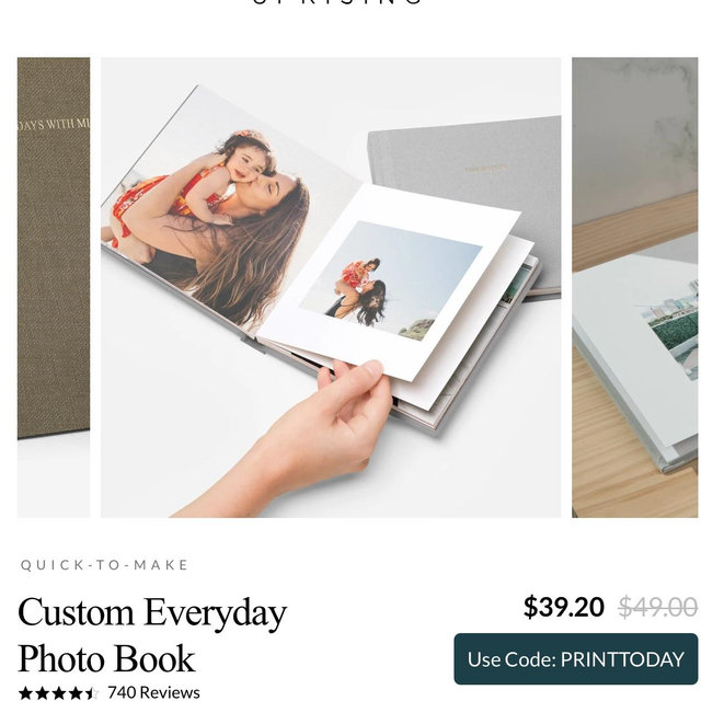 Everyday Photo Book | 7x7 Small Album | Artifact Uprising