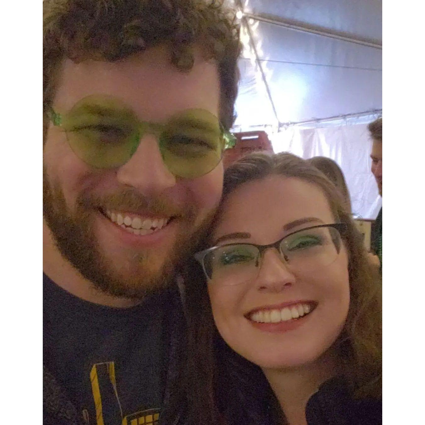 Our first picture together, one day after meeting in March 2020.