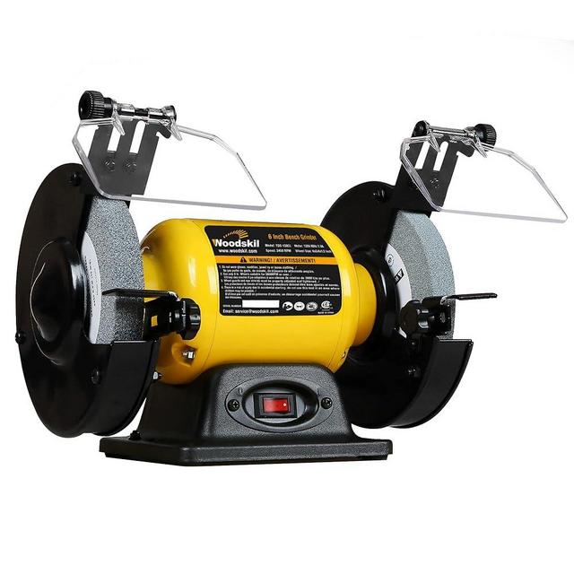Woodskil 2.8Amp 1/2HP 6-Inch High-Speed Bench Grinder, CSA Listed, Table Grinder for sharpening