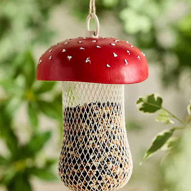Mushroom Bird Feeder