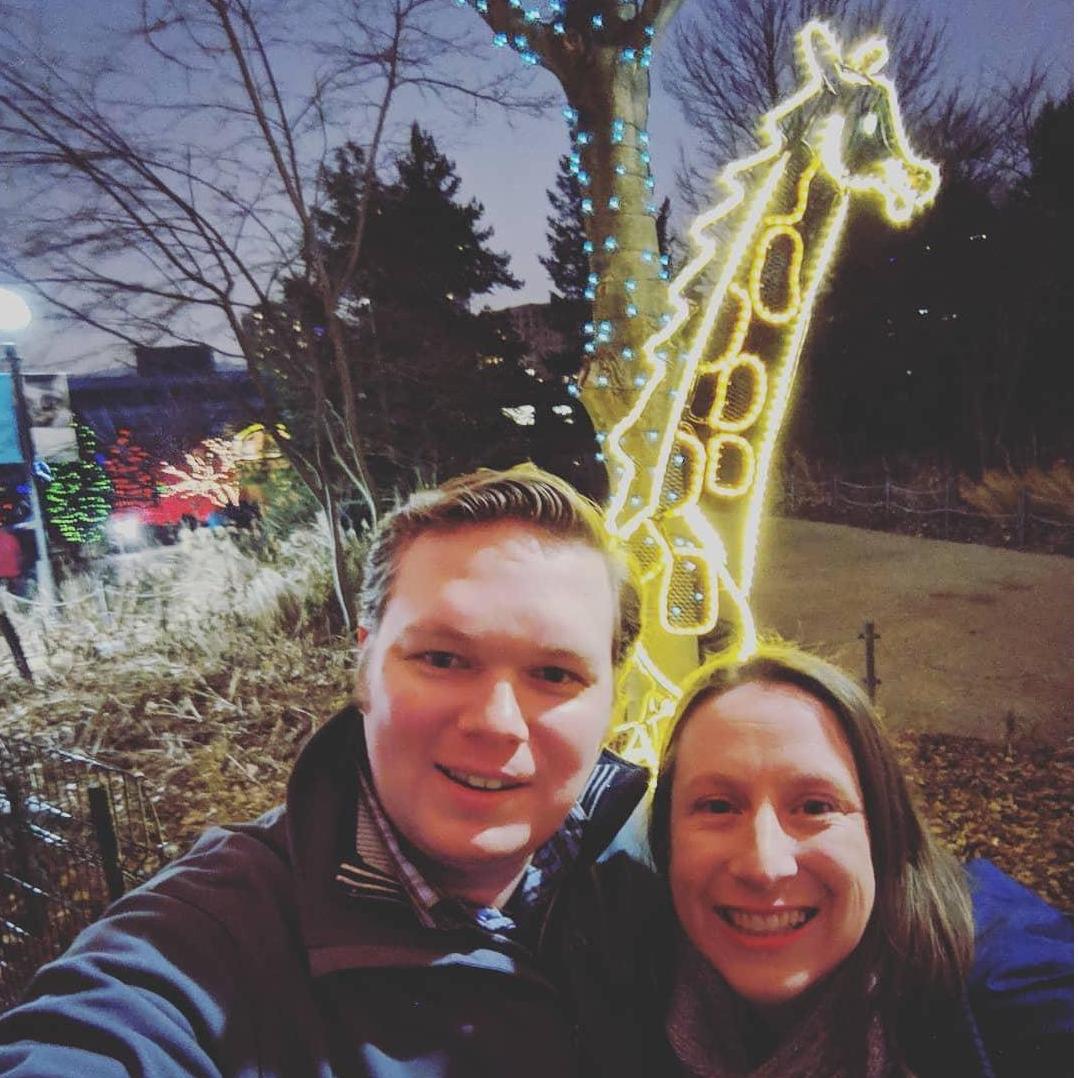 Enjoying Lincoln Park Zoo's Zoolights