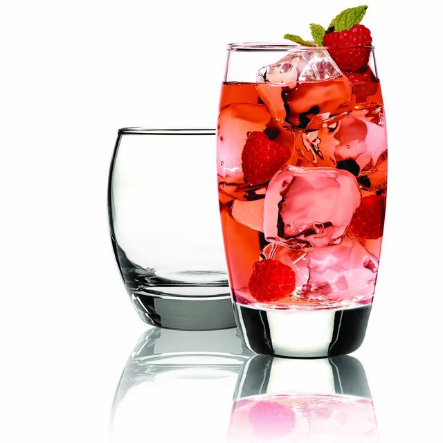 Anchor Hocking Reality Small and Large Drinking Glasses, 16-Piece Glassware Set