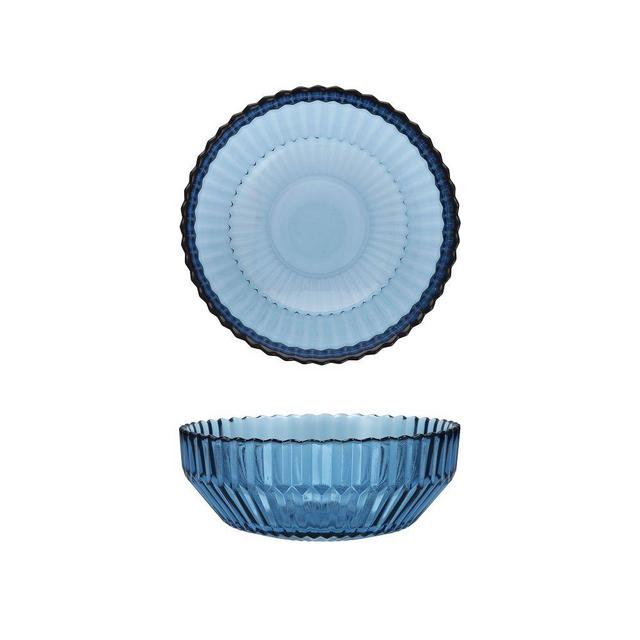 Archie Glass Cereal Bowl, Cornflower, Set of 4