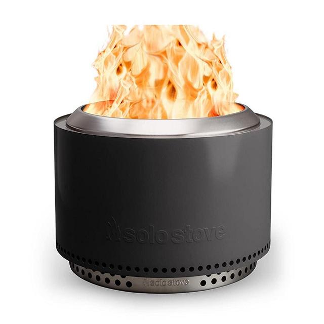 Solo Stove Yukon 2.0 with Stand, Smokeless Fire Pit | Portable Wood Burning Fireplace with Removable Ash Pan, Large Outdoor Firepit, Stainless Steel, H: 19.8 in x Dia: 27 in, 43.9. lbs, Color: Ash