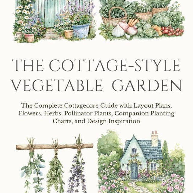 The Cottage-Style Vegetable Garden: The Complete Cottagecore Guide with Layout Plans, Flowers, Herbs, Pollinator Plants, Companion Planting Charts, and Design Inspiration (The Abundant Garden Series)