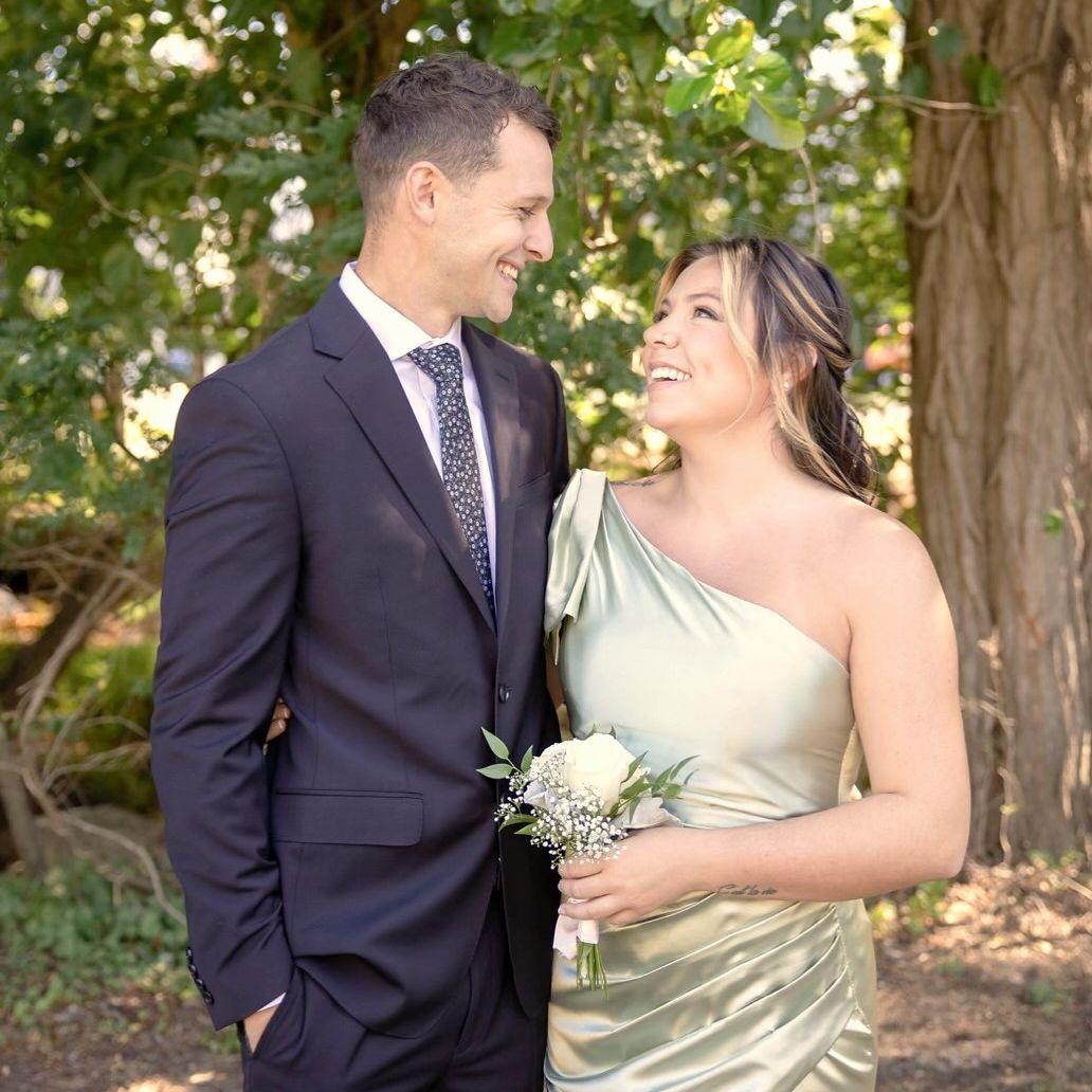 A photographer took this picture of Mike and I at my brother's wedding. Fun fact: It is Mike's favorite picture of us.