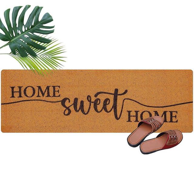 Ninehaoou Long Doormat 48''x16'' Front Door Mat for Entrance Inside Outdoor Large Decorative Door Rug Welcome Mat for Outside Home Entry(Sweet Home)