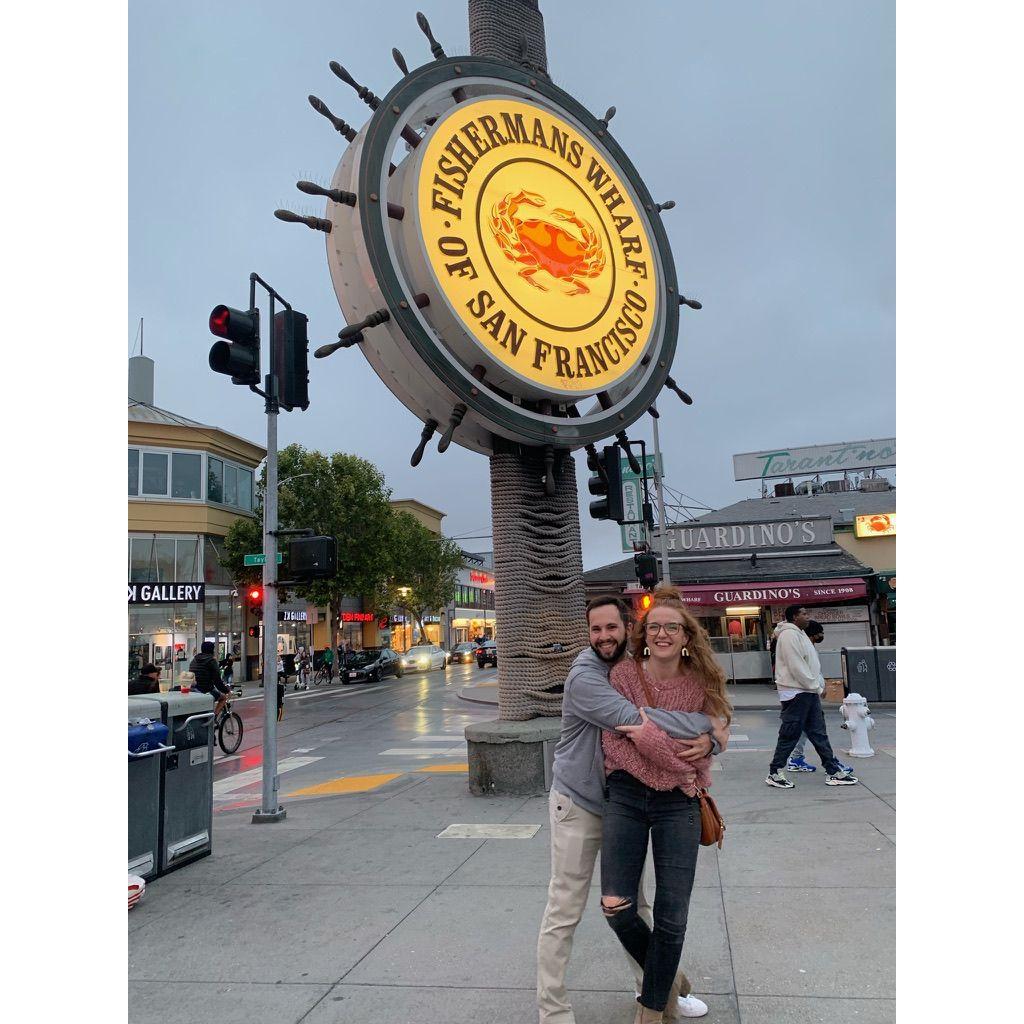 Stopped at the Fisherman's Wharf in San Francisco on our way up the Pacific Coast Highway.