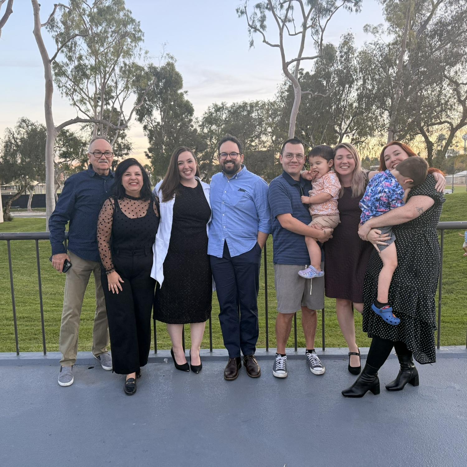 Family love and support at the white coat ceremony