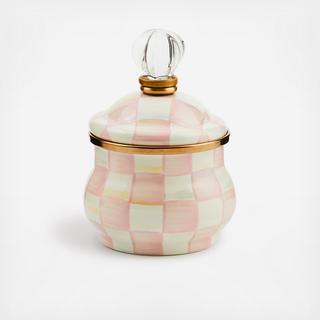 Rosy Check Lidded Sugar Bowl