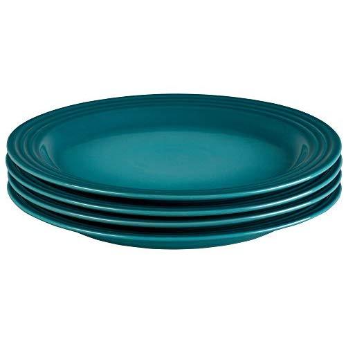 Le Creuset PG9200S4-2717 Dinner Plates (Set of 4), 10.5", Caribbean