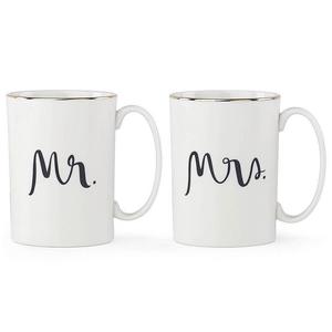 kate spade new york Bridal Party Mr. & Mrs. 2-piece Mug Set