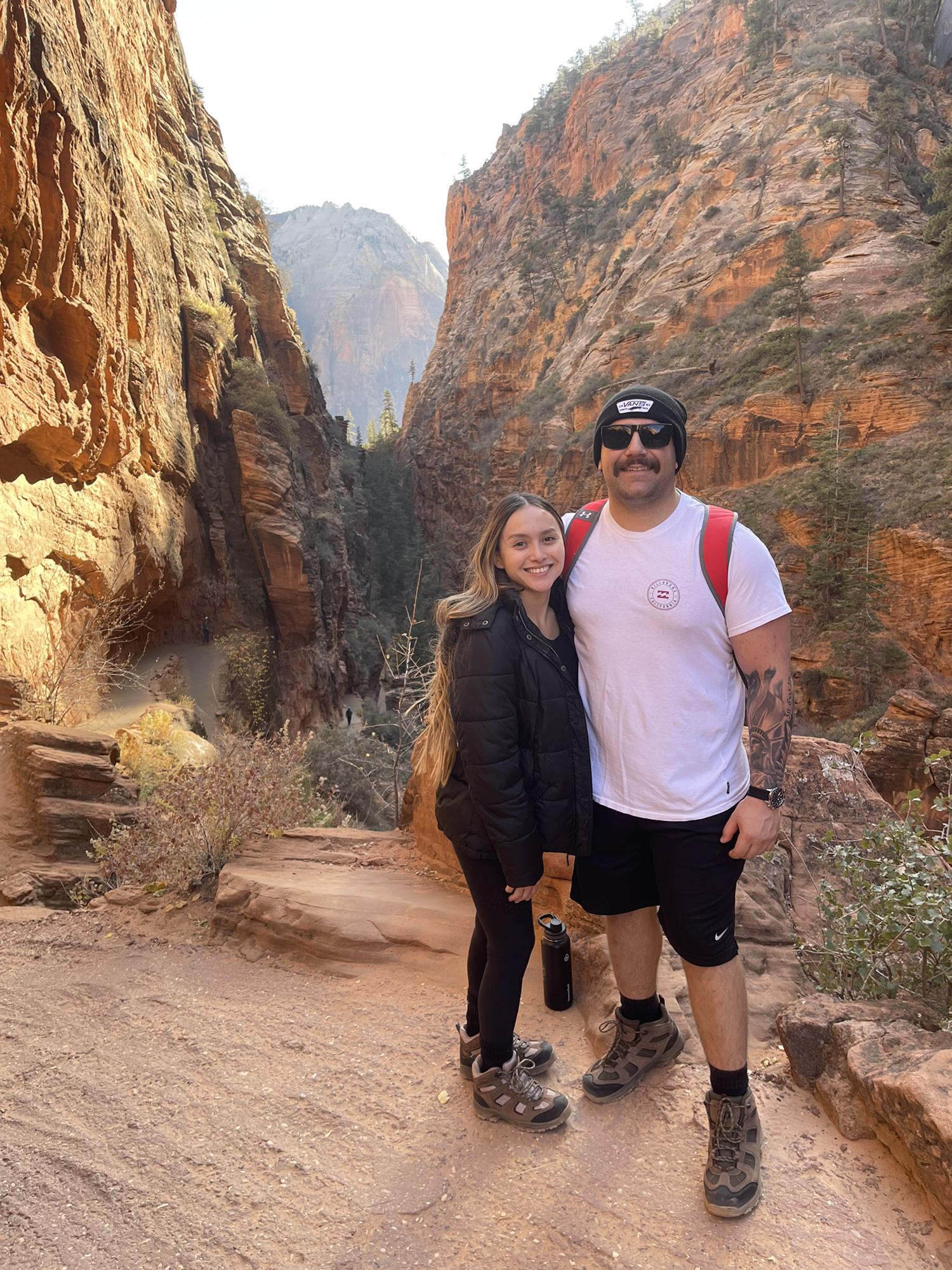 Our first Zion Trip. I surprised nick for his 24th birthday!
