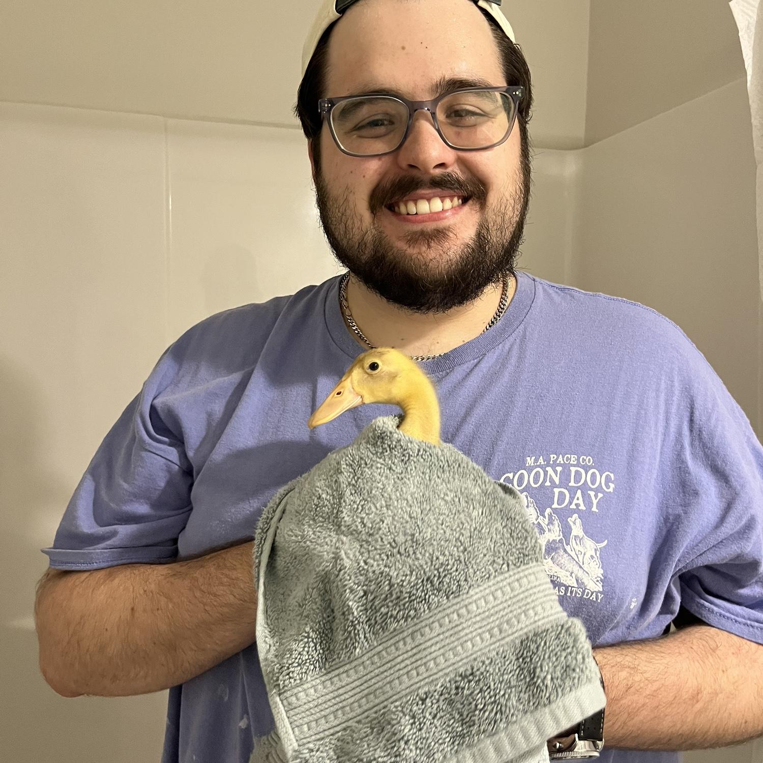 Gerard and baby Clemente