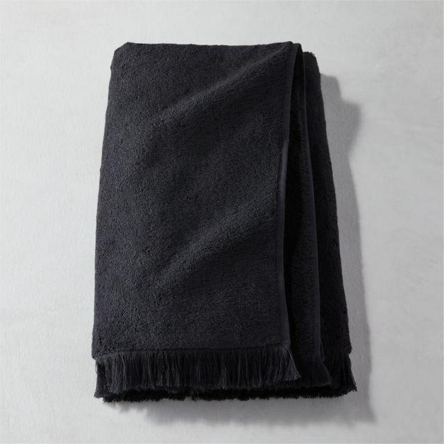 Kindred Organic Cotton Black Bath Towel