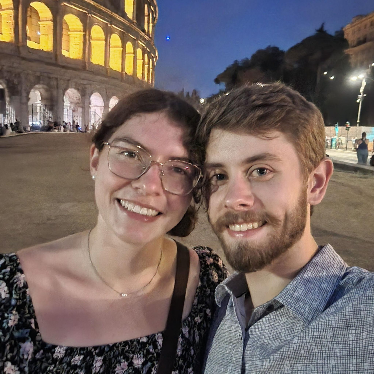 We took this during our trip to the Colosseum in Italy!