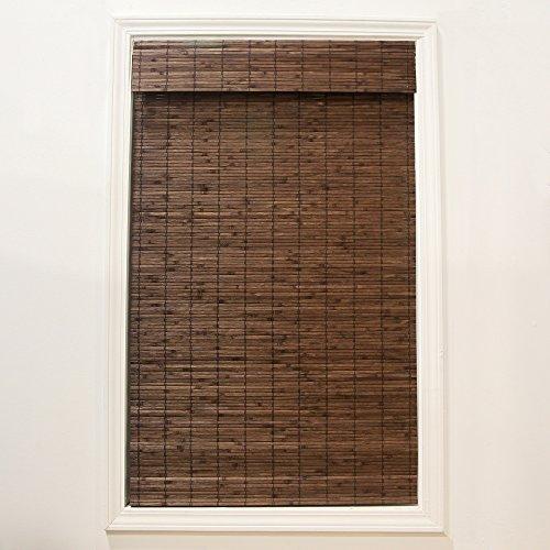 Radiance Cordless Dockside Flatstick Bamboo Roman Shade, Cocoa